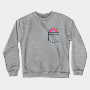 Donut In A Pocket T-Shirt Design Crewneck Sweatshirt